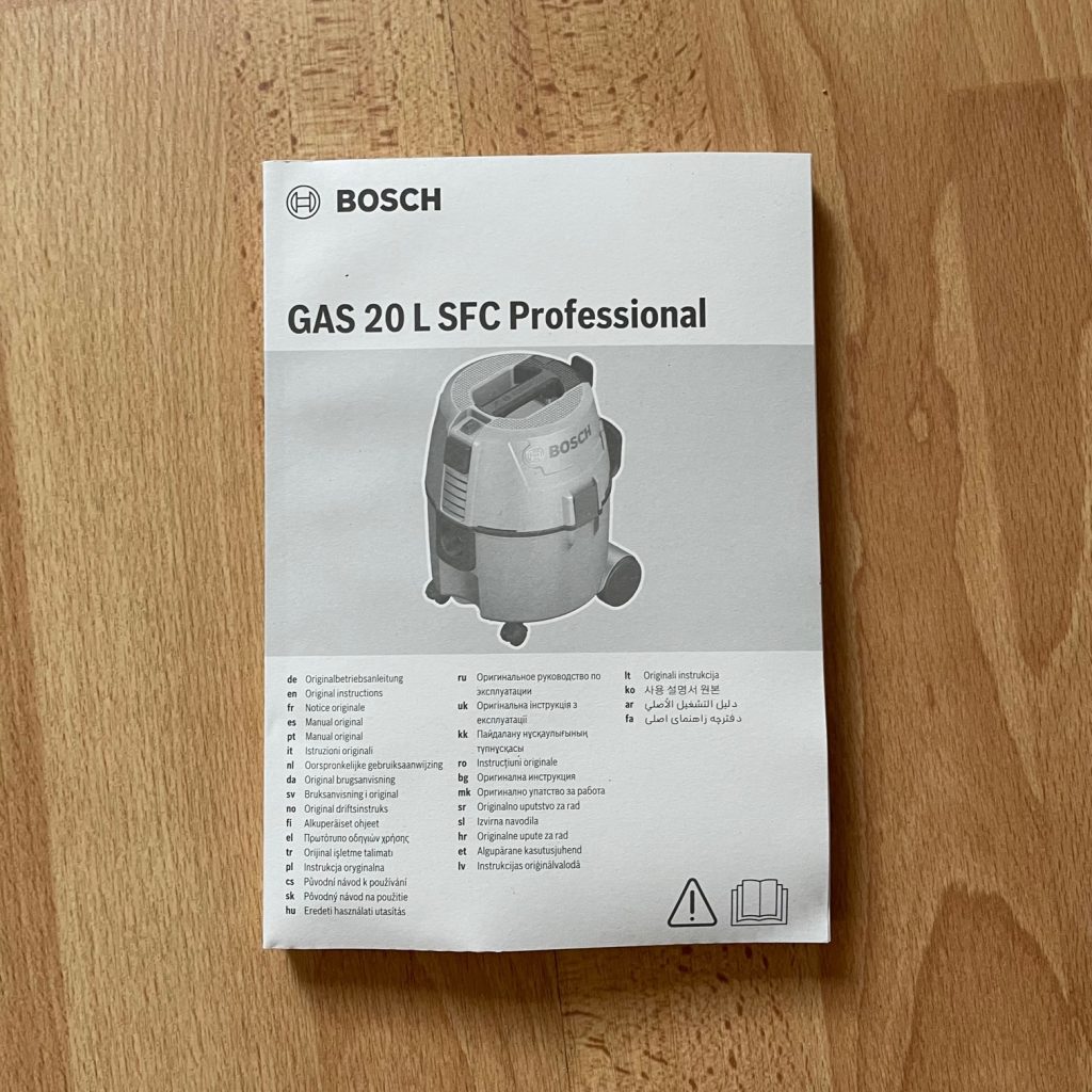 Bosch GAS 20 L SFC Bedienungsanleitung