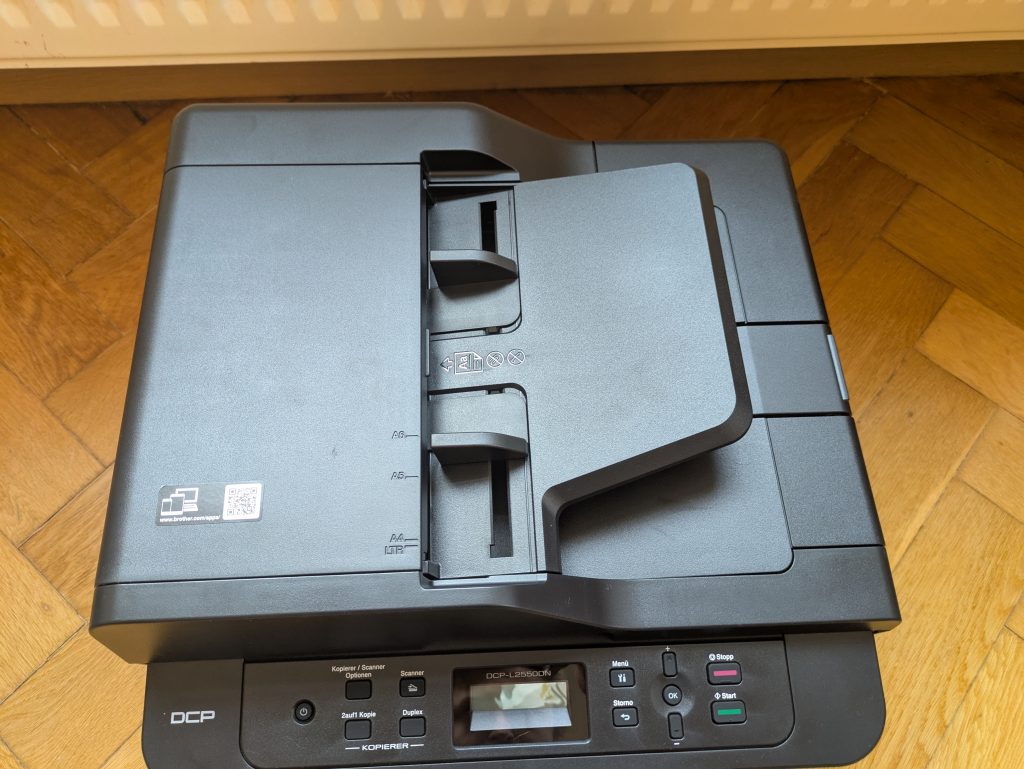 Brother DCP-L2550DN Multifunktionsdrucker von oben