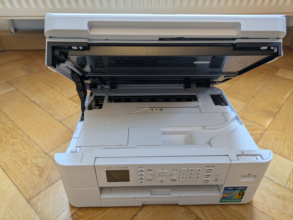 Brother MFC-J1010DW Multifunktionsdrucker geöffnet