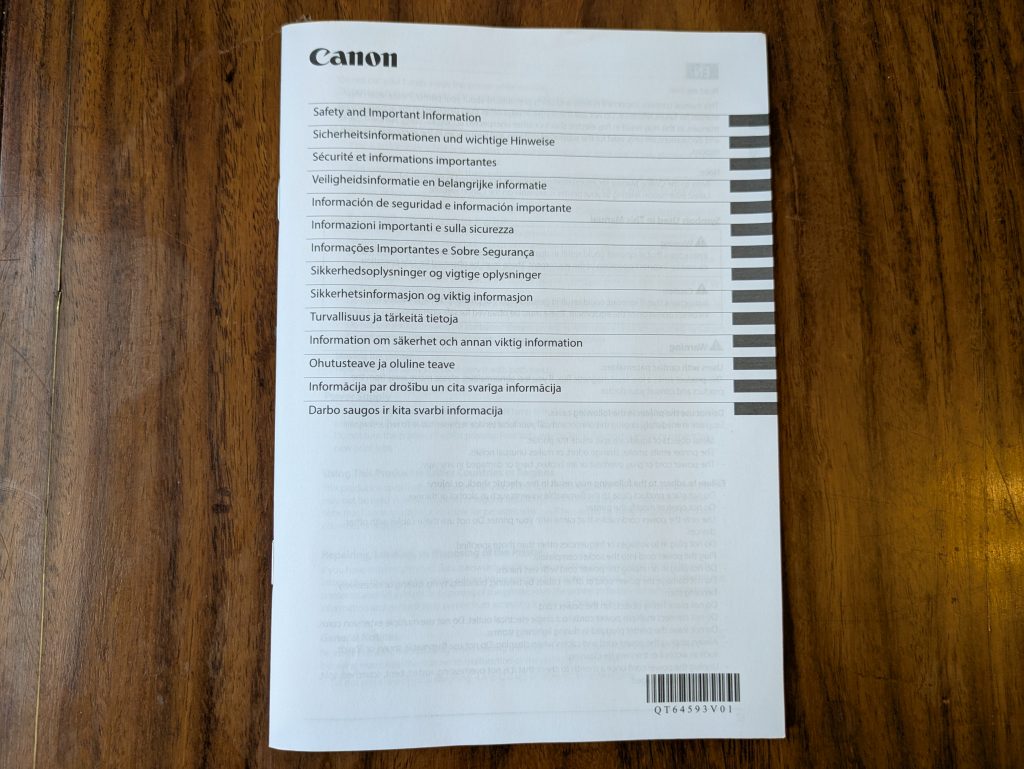 Canon Maxify GX4050 Multifunktionsdrucker Hinweise