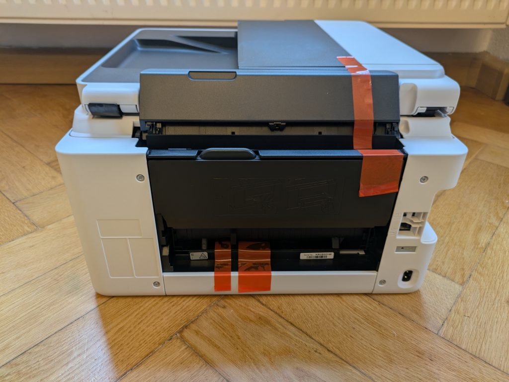 Canon Maxify GX4050 Multifunktionsdrucker mit Klebeband
