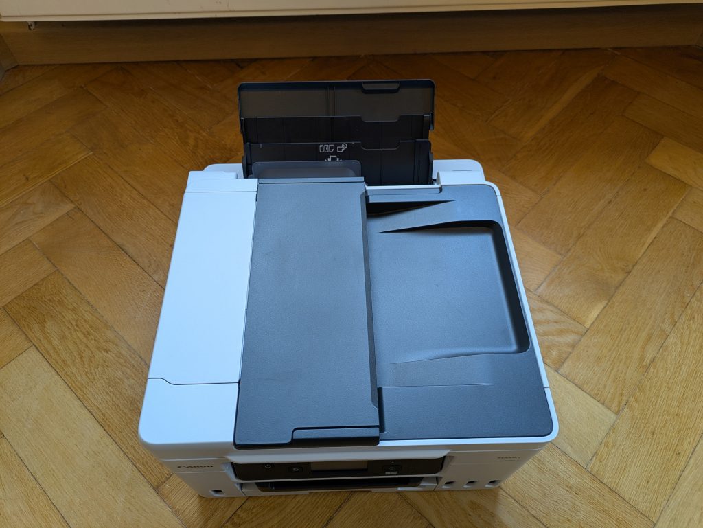 Canon Maxify GX4050 Multifunktionsdrucker von oben mit hinterer Einführung