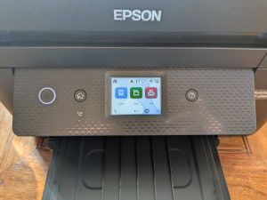 Display des Epson WorkForce WF-2960DWF Multifunktionsdruckers