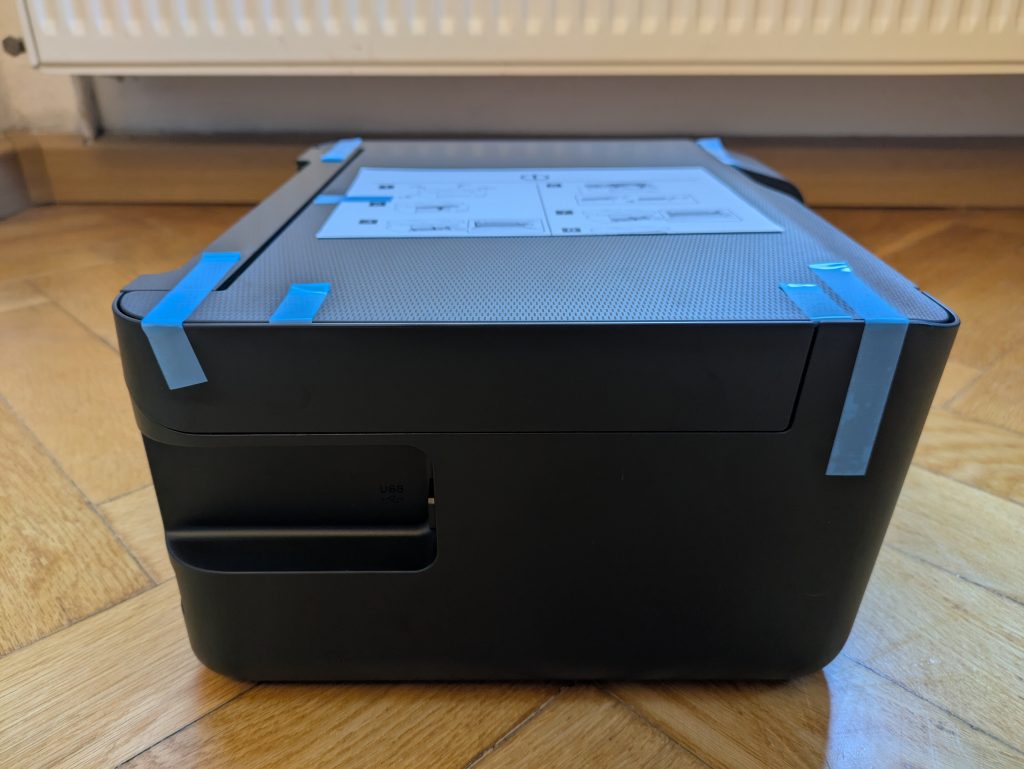 Epson EcoTank ET-2870 Multifunktionsdrucker von rechts