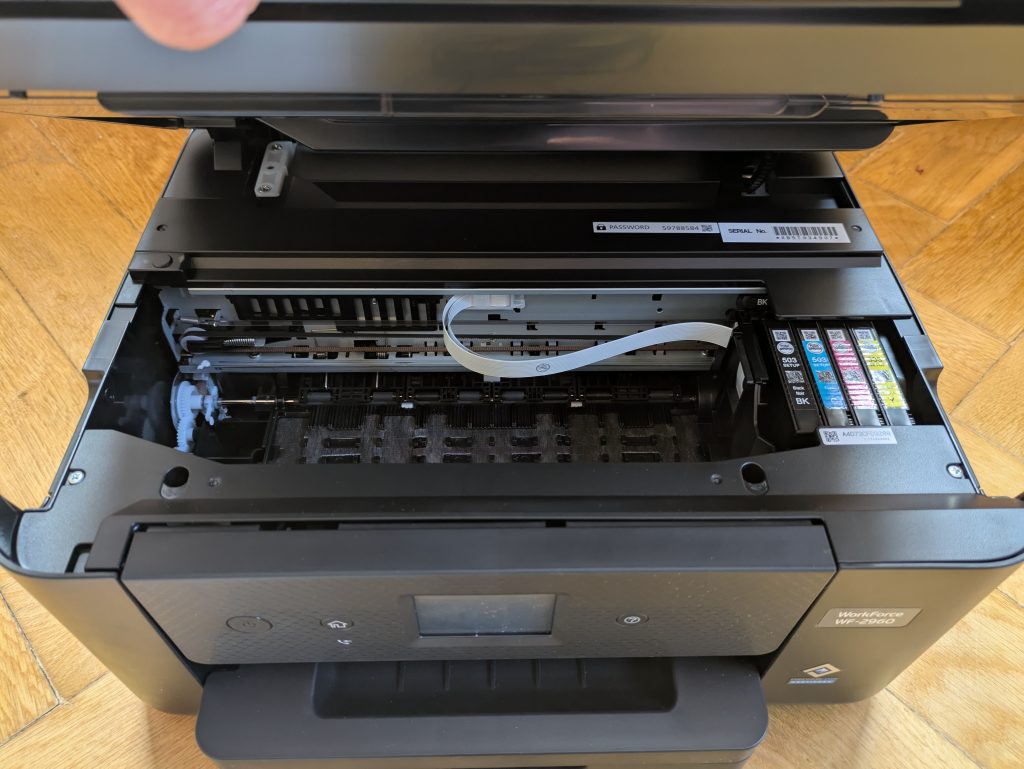 Epson WorkForce WF-2960DWF Multifunktionsdrucker geöffnet (2)
