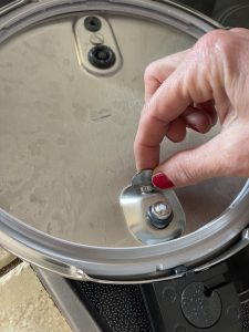 Fissler Vitaquick® Premium Schnellkochtopf Flügelschraibe zum Entfernen des Griffs