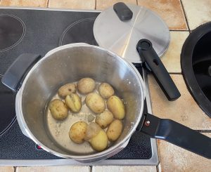 Fissler Vitaquick® Premium Schnellkochtopf nach dem Garen