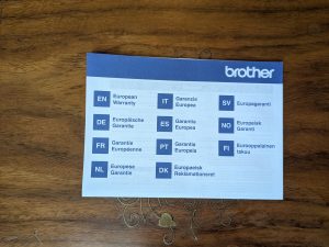Garantie des Brother MFC-J1010DW Multifunktionsdruckers