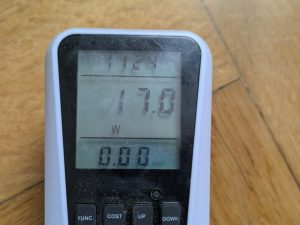 Gemessener Stromverbrauch des HP OfficeJet Pro 9730e Multifunktionsdruckers