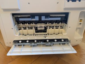 HP OfficeJet Pro 9730e Multifunktionsdrucker von hinten geöffnet
