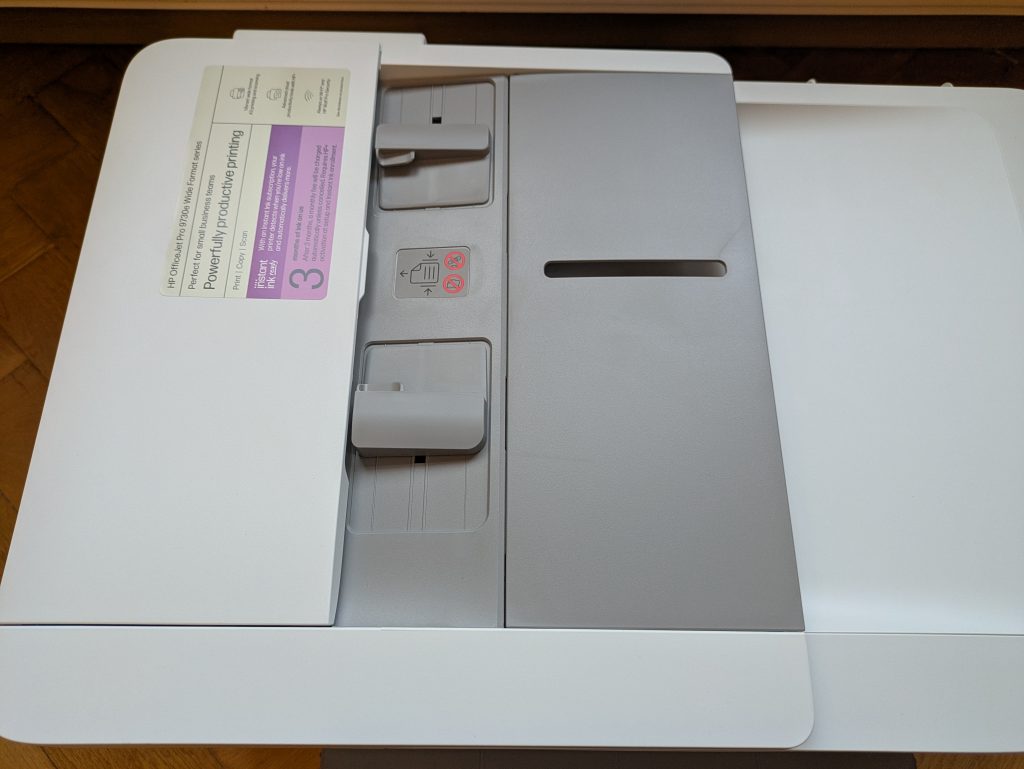 HP OfficeJet Pro 9730e Multifunktionsdrucker von oben