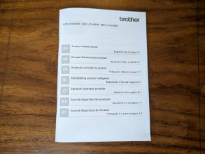 Hinweise des Brother MFC-J1010DW Multifunktionsdruckers