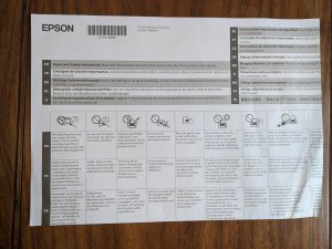 Hinweise des Epson WorkForce WF-2960DWF Multifunktionsdruckers