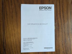 Infoblatt des Epson WorkForce WF-2960DWF Multifunktionsdruckers