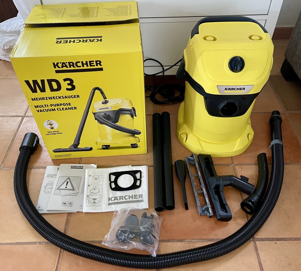 Kärcher WD 3 V-17/4/20 Nass-Trockensauger ausgepackt mit Zubehör