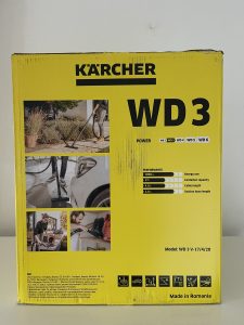 Kärcher WD 3 V-17/4/20 Nass-Trockensauger im Karton von der Seite