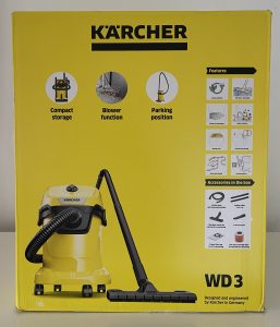 Kärcher WD 3 V-17/4/20 Nass-Trockensauger im Karton von hinten