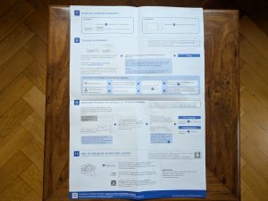 Kurzanleitung des Brother DCP-L2550DN Multifunktionsdrucker Rückseite