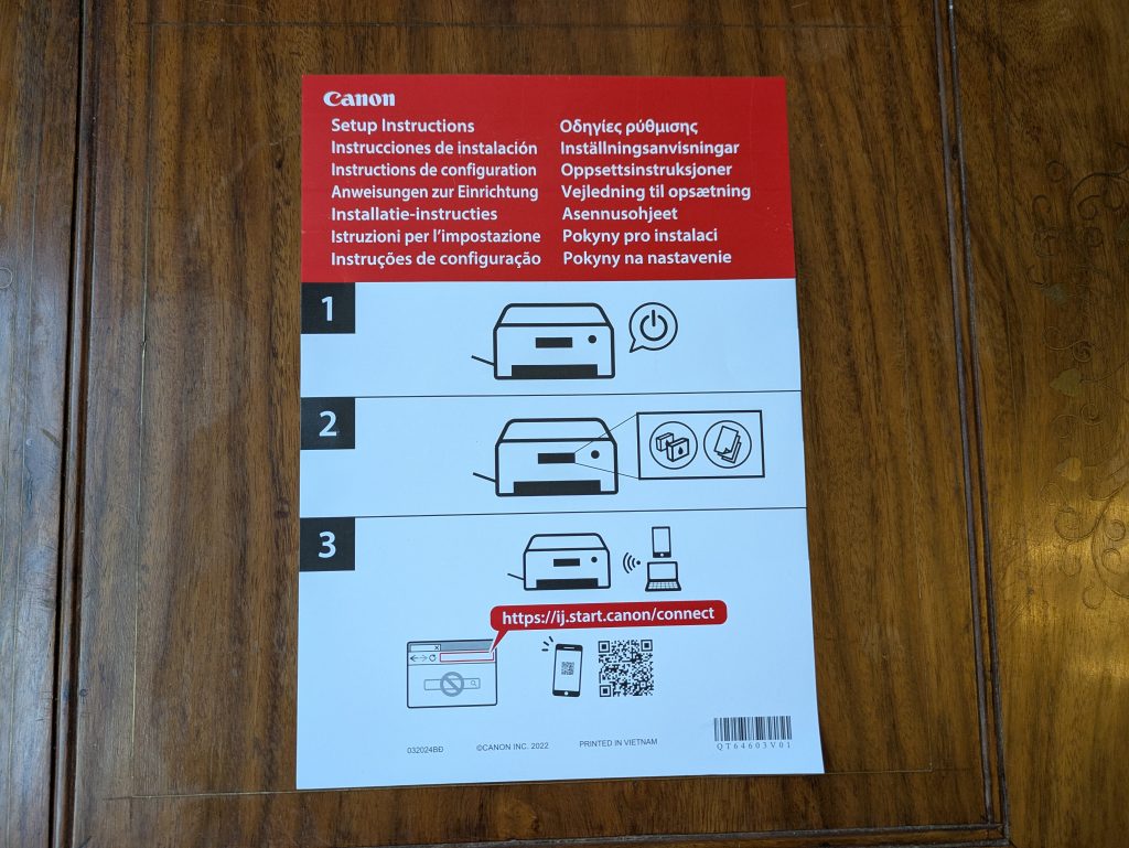 Kurzanleitung des Canon Maxify GX4050 Multifunktionsdruckers