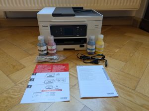 Lieferumfang des Canon Maxify GX4050 Multifunktionsdruckers