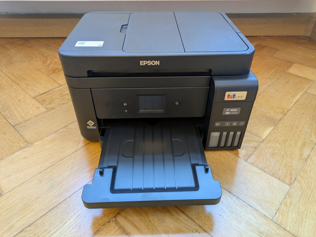 Papierhalterung des Epson EcoTank ET-4850 Multifunktionsdruckers