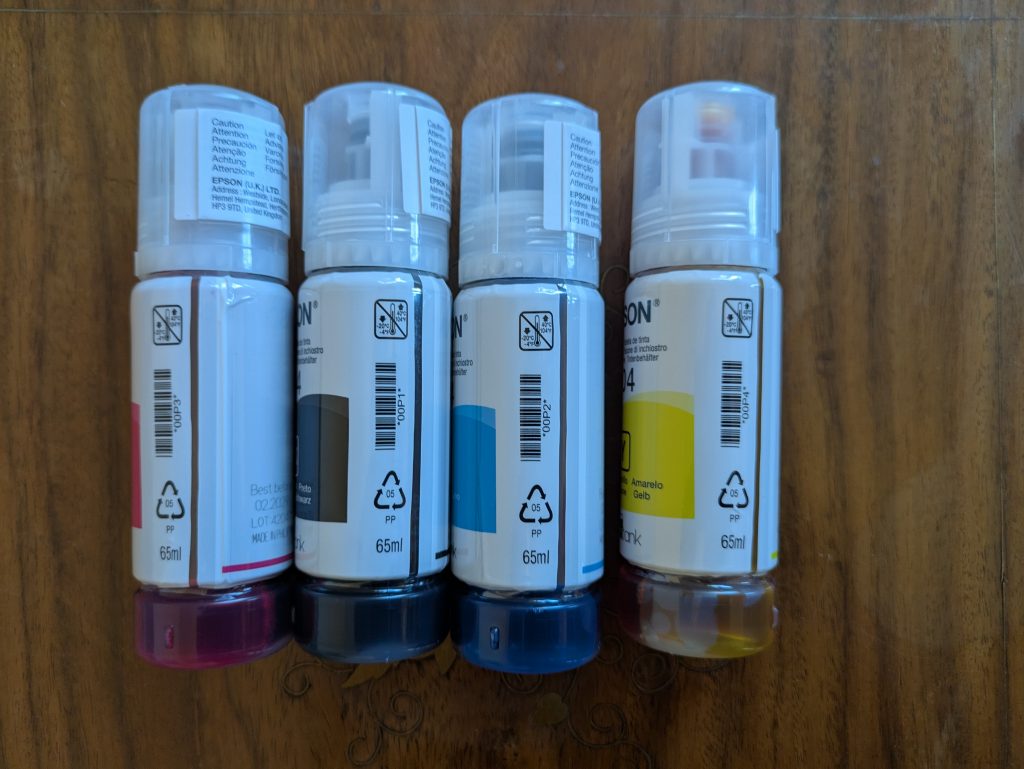 Tintenflaschen des Epson EcoTank ET-2870 Multifunktionsdruckers