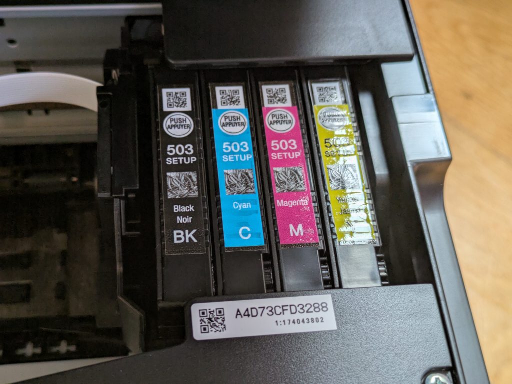 Tintenpatronen des Epson WorkForce WF-2960DWF Multifunktionsdruckers