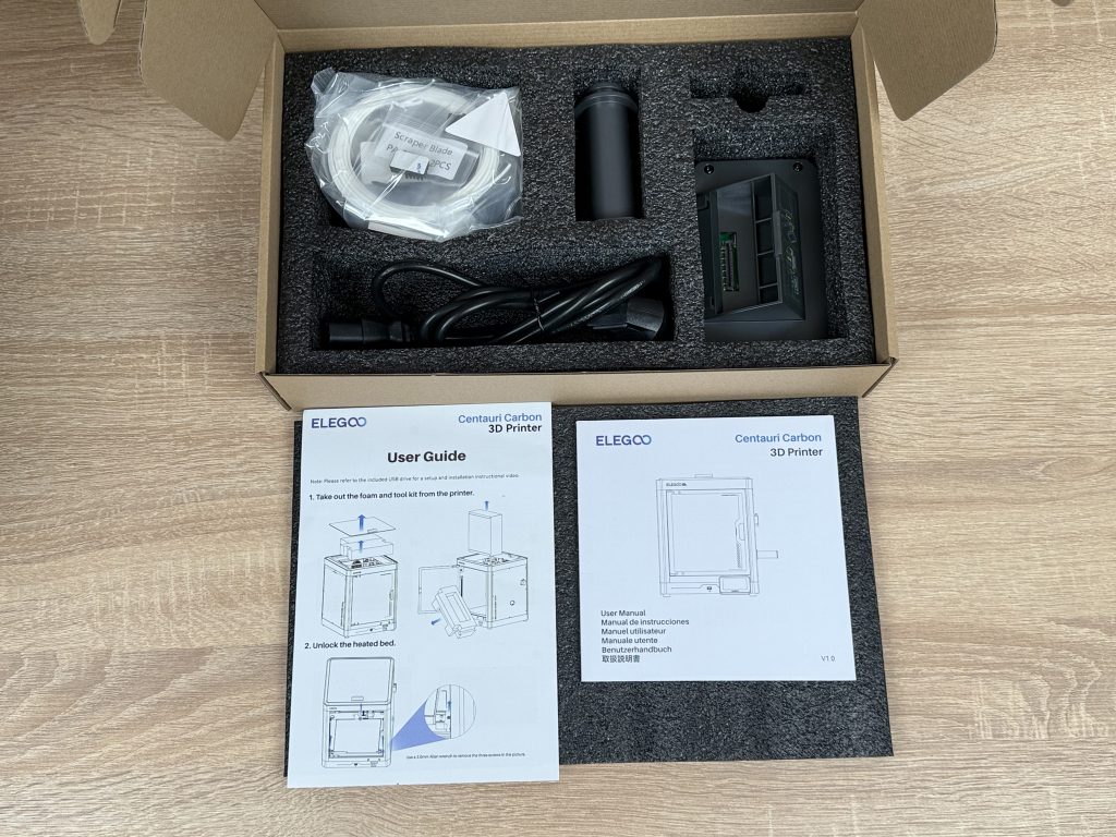 Elegoo Centauri Carbon 3D-Drucker Zubehör und Aneleitungen