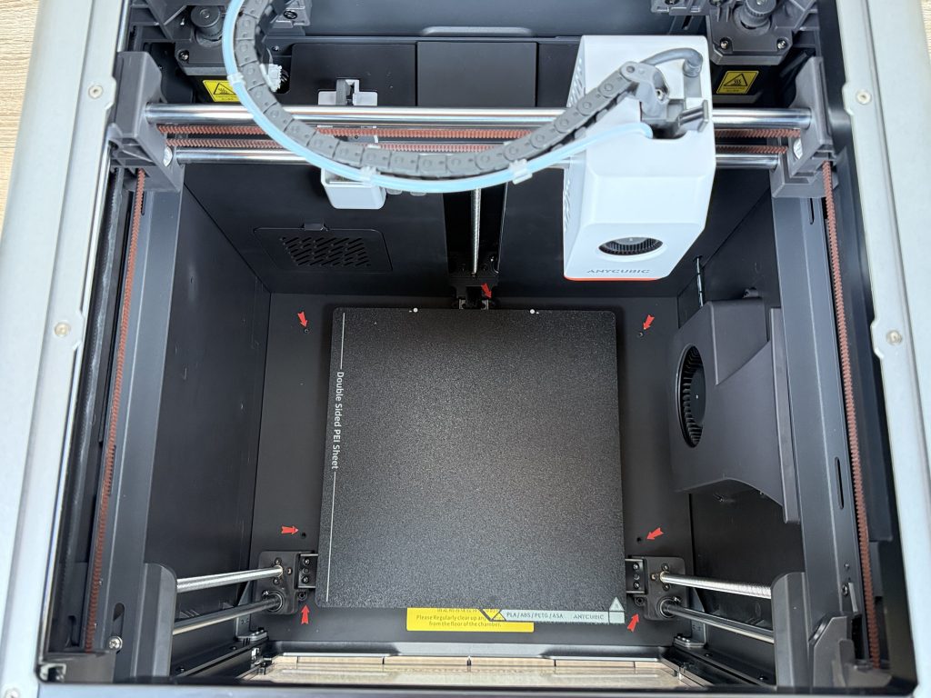 Anycubic Kobra S1 Combo 3D-Drucker Bauraum von oben