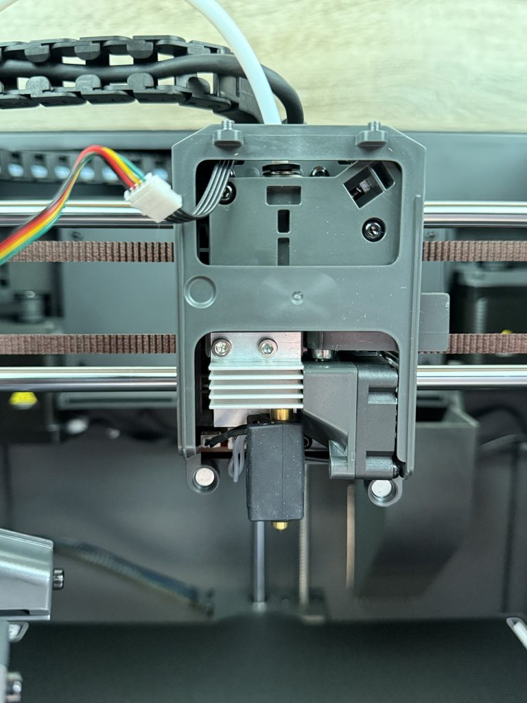 Elegoo Centauri Carbon 3D-Drucker Detail Druckkopf ohen Abdeckung