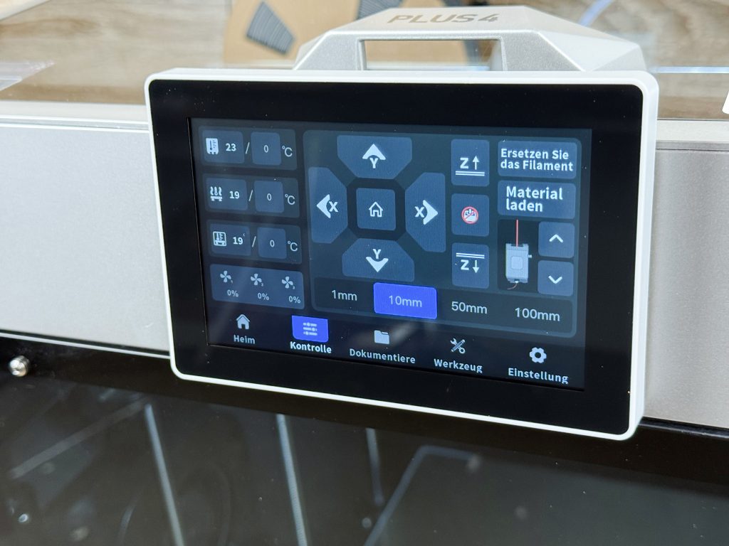 Qidi Plus4 3D-Drucker Steuerung