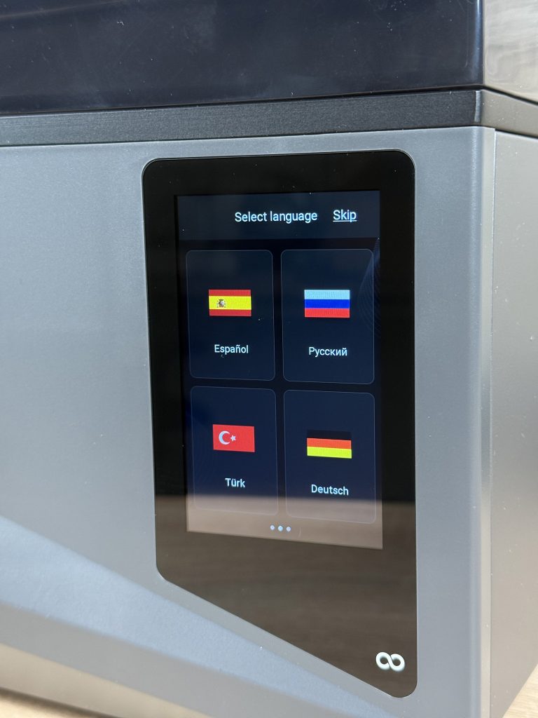 Elegoo Saturn 4 Ultra 3D-Drucker Einrichtung Sprache