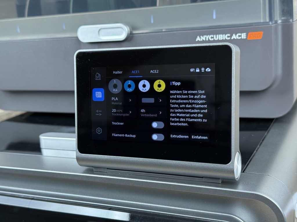 Anycubic Kobra S1 Combo 3D-Drucker Filamentverwaltung