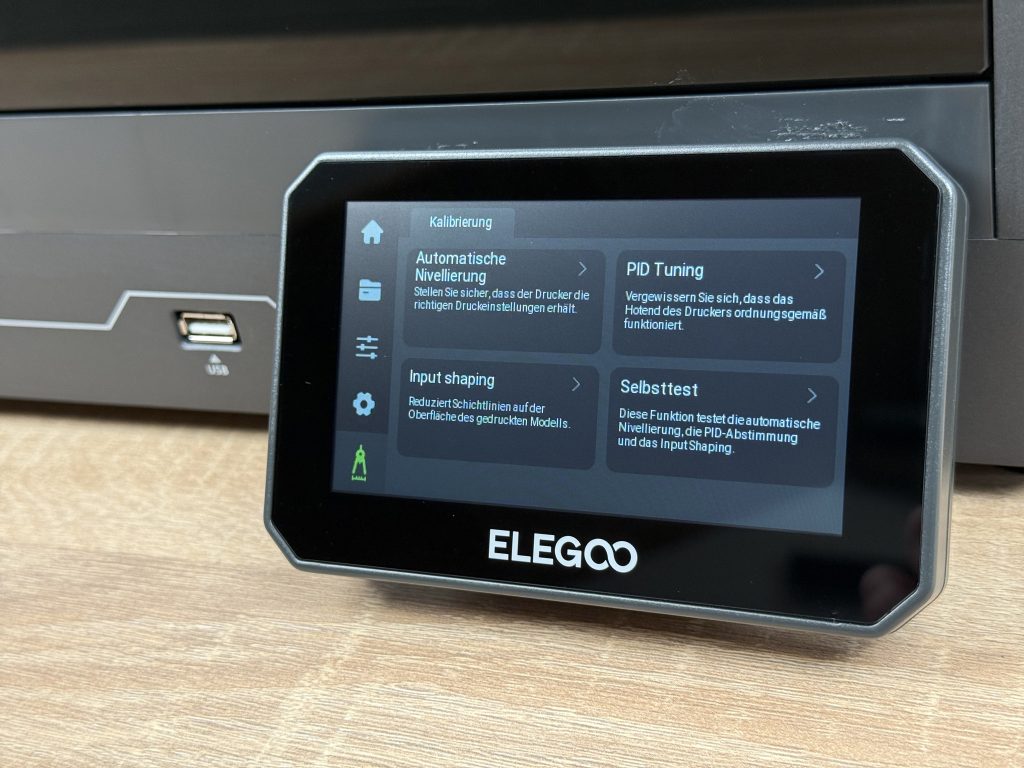 Elegoo Centauri Carbon 3D-Drucker Kalibrierungsoptionen