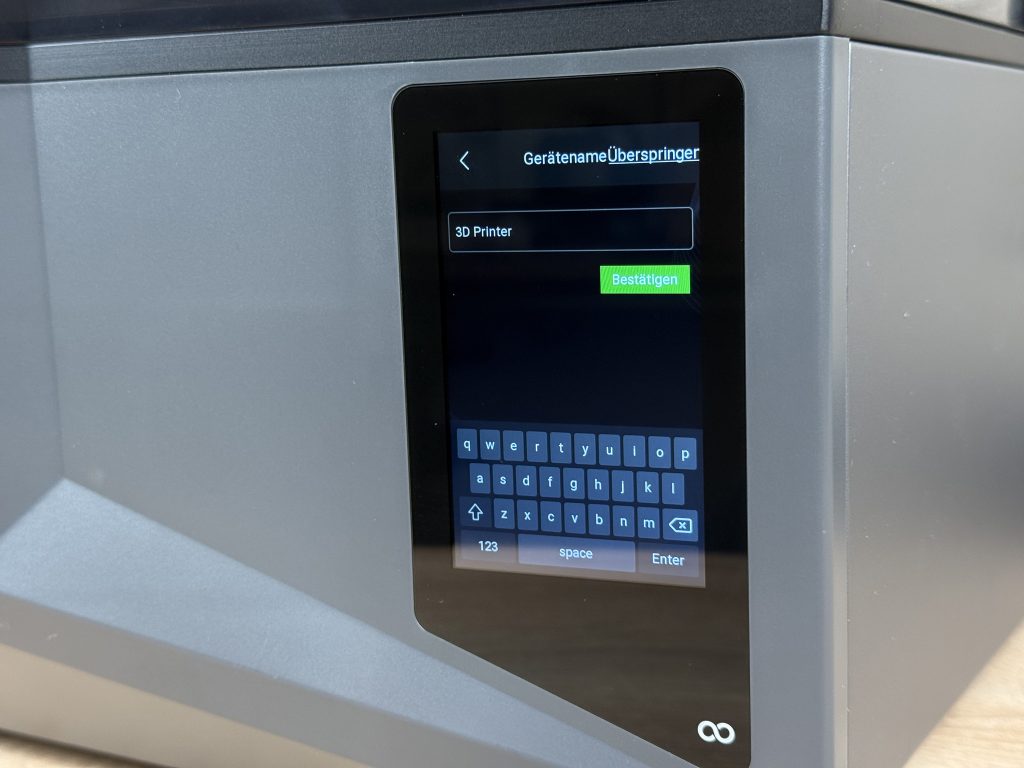 Elegoo Saturn 4 Ultra 3D-Drucker Einrichtung Gerätename