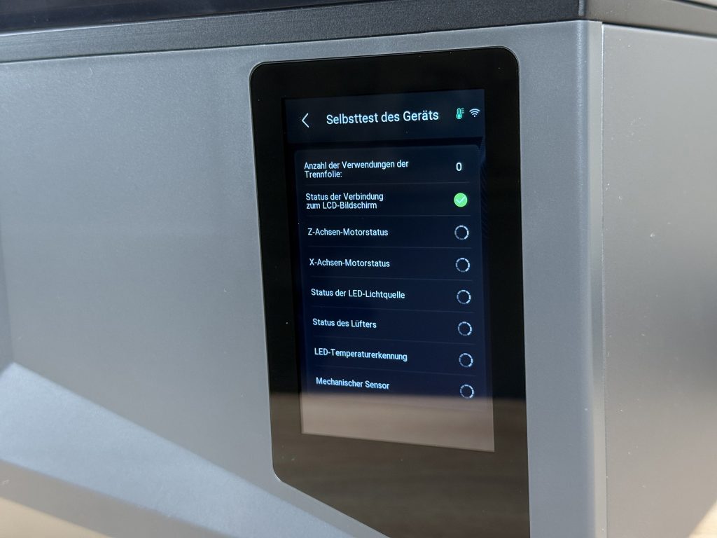 Elegoo Saturn 4 Ultra 3D-Drucker Einrichtung Selbsttest