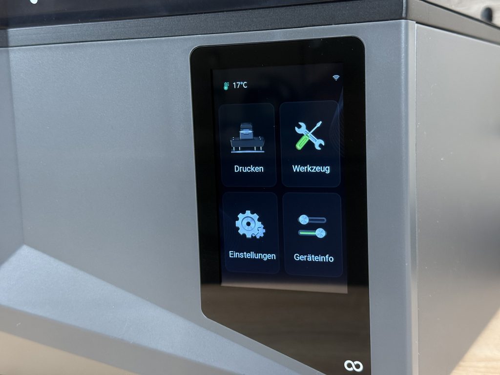 Elegoo Saturn 4 Ultra 3D-Drucker Startbildschirm