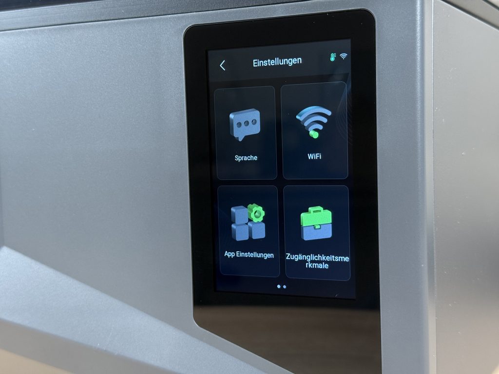 Elegoo Saturn 4 Ultra 3D-Drucker Menü Einstellungen 1