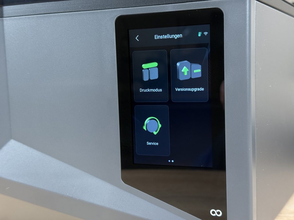 Elegoo Saturn 4 Ultra 3D-Drucker Menü Einstellungen 2