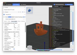 Anycubic Kobra S1 Combo 3D-Drucker Slicer vorbereiteter Druck