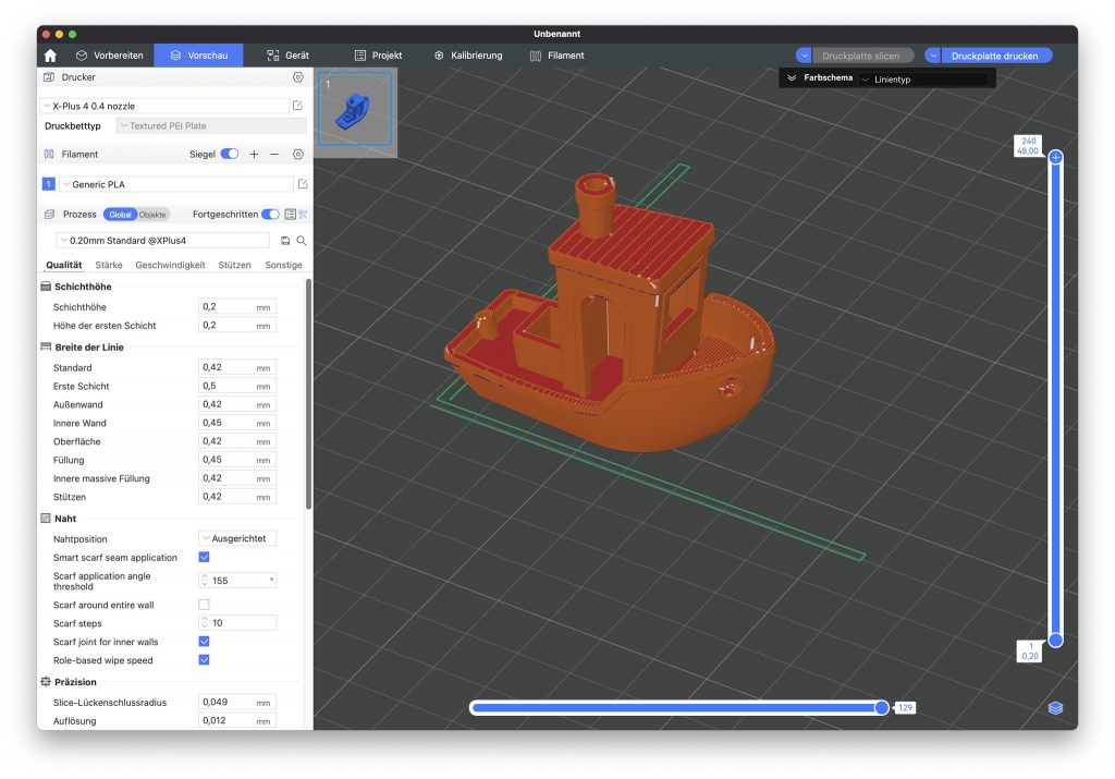 Qidi Plus4 3D-Drucker Slicer 3