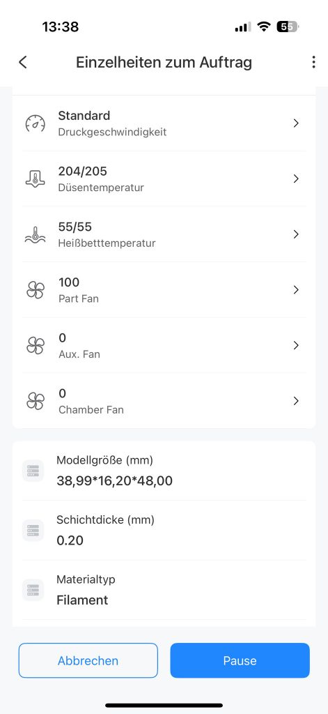Anycubic Kobra S1 Combo 3D-Drucker App Steuerung
