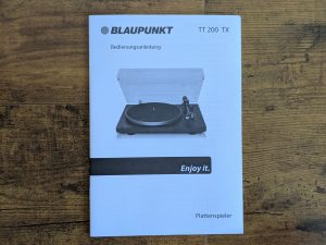 Anleitung des Blaupunkt TT 200 TX WN Plattenspielers (2)