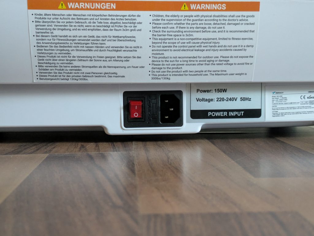 Anschluss der MERACH 2398P1 Vibrationsplatte