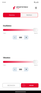 App der Sportstech sVibe Vibrationsplatte (10)