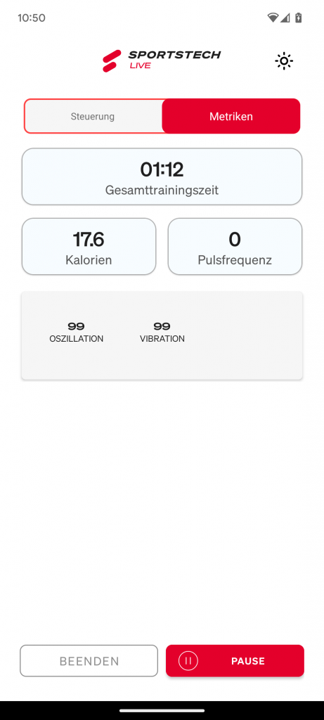App der Sportstech sVibe Vibrationsplatte (11)