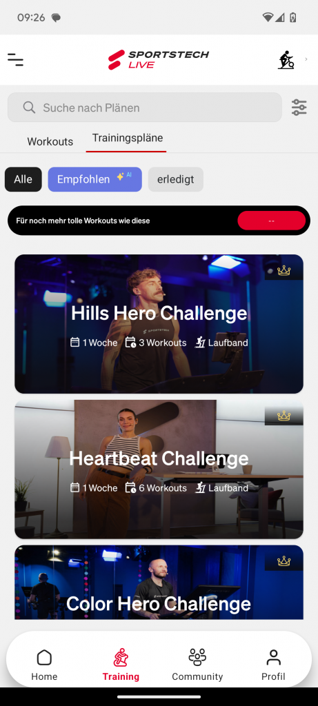 App der Sportstech sVibe Vibrationsplatte (3)