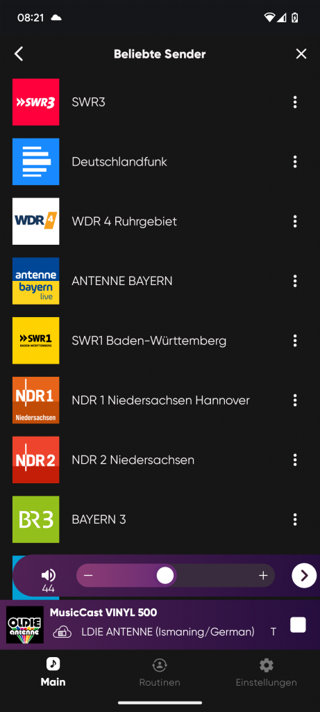 App des Yamaha Musiccast Vinyl 500 Plattenspielers (3)