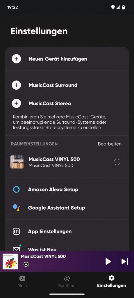 App des Yamaha Musiccast Vinyl 500 Plattenspielers (4)