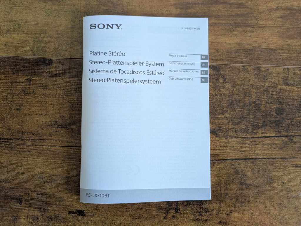 Bedienungsanleitung des Sony PS-LX310BT Plattenspielers